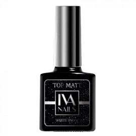 Iva nails, Top matt white snow 8ml
